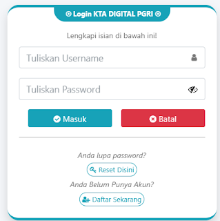Register PGRI Kotawaringin Barat - Persatuan Guru Republik Indonesia Cabang Kotawaringin Barat
